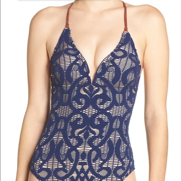 Nanette Lepore Other - Nanette Lepore Navy Blue One-Piece Bathing Suit